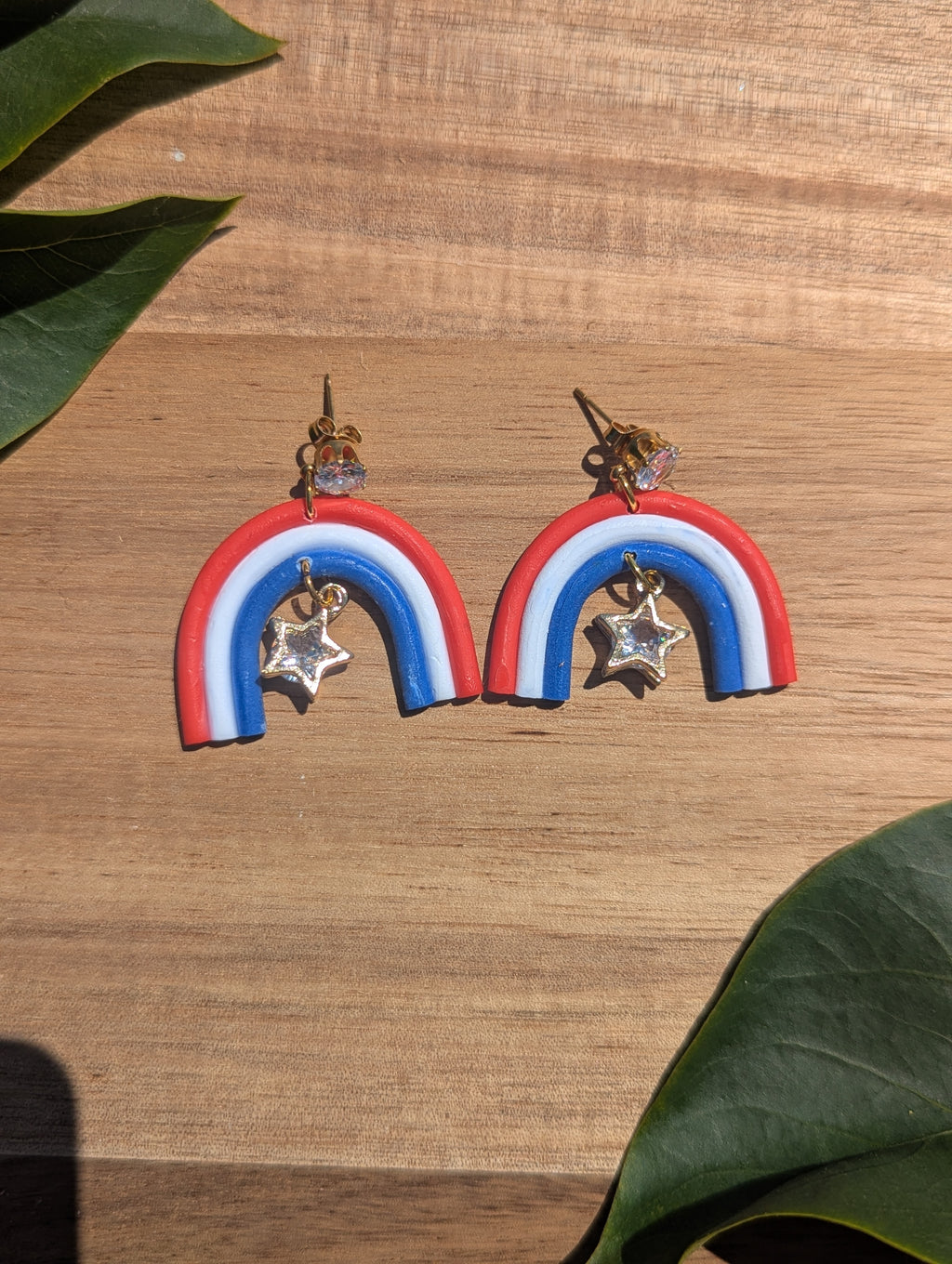 Red, white and blue rainbows