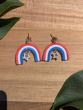 Red, white and blue rainbows
