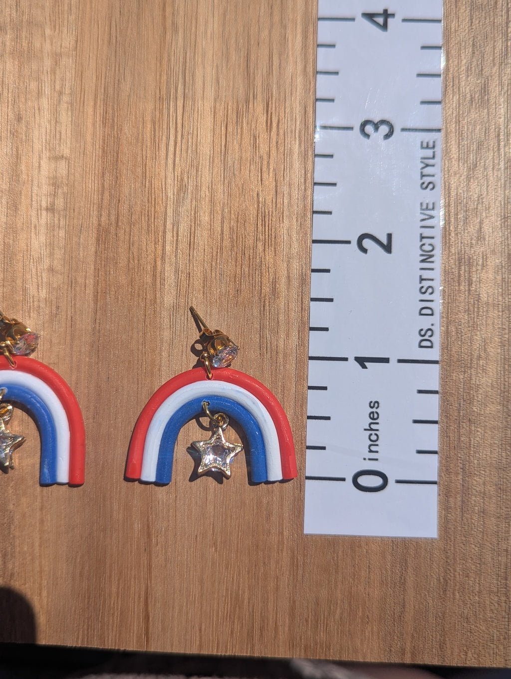 Red, white and blue rainbows