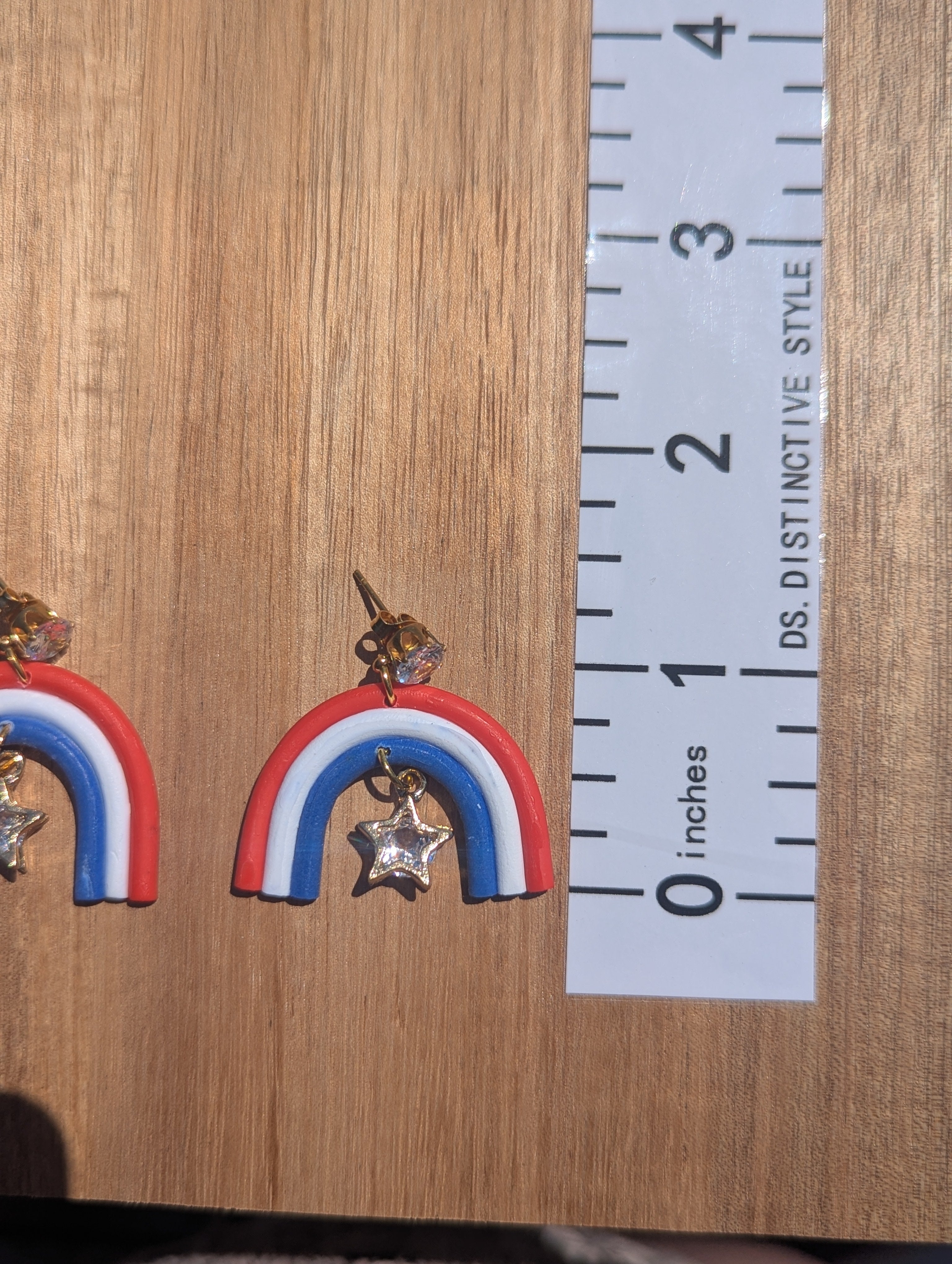 Red, white and blue rainbows